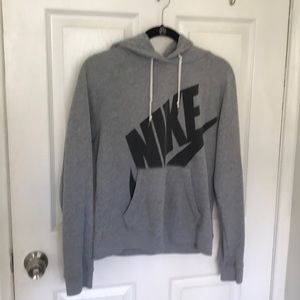 soft gray nike hoodie